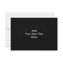Black and White design, custom text. Custom Announcement