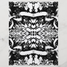 Black and White Digital Art. Flyer Design