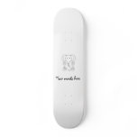 Black and white elephant skateboards
