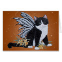 Black and White fairy Kitten cards