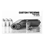 Black and White firearms ffl dealer Business card