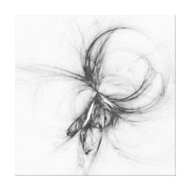 black and white flame gallery wrapped canvas