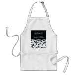 Black and White Floral aprons