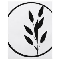 Black and White Floral Design