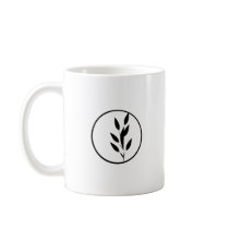 Black and White Floral Design Mugs