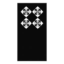 Black and White Floral Design. Personalized Photo Card