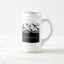 Black and White Floral Mug