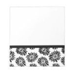 Black and white floral Notebook Notepads