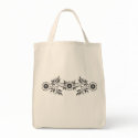 Black and White Flower Pattern bags