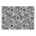Black and White Flower Pattern cards
