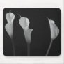 Black and White Flowers Mousepads