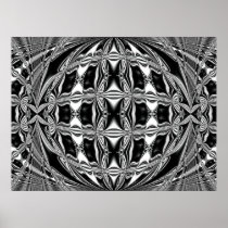 black and white galaxy poster