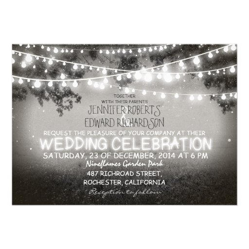 garden lights wedding invitations uk black and white garden lights rustic wedding personalized garden lights wedding invitations uk black and white garden lights rustic wedding personalized