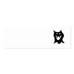 Black and White Ghost Monster. Halloween. Custom business cards