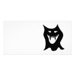 Black and White Ghost Monster. Halloween. Custom photo cards