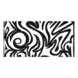 black and white ghost tribal photo cards