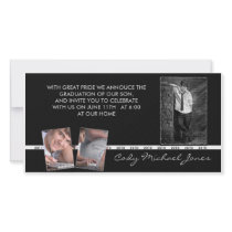 Black and White Graduation Annoucment & Invite