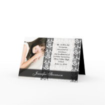 Black and White Graduation or Party Announcement