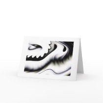 Black and White Greeting Card