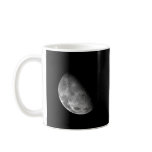 Black and White Half Moon Image Coffee Mugs