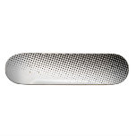 Black and White Halftone Skate Board Decks