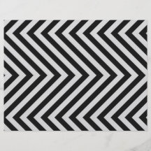 Black and White Hazard Stripes Textured Custom Flyer