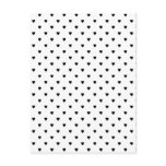 Black and White Hearts Pattern. Custom postcards