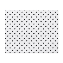 Black and White Hearts Pattern. Full Color Flyer