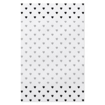 Black and White Hearts Pattern. Custom Flyer