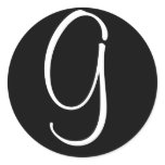 Black and White Initial G - Customise - Customised