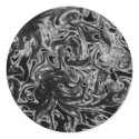 Black and White Ink Swirl stickers
