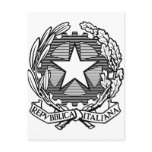 Black and white Italian Republic, Italy postcards