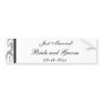 Black and White Just Married Bumper Sticker