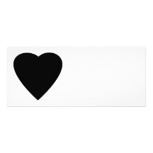 Black and White Love Heart Design. Invites