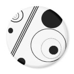 black and white refrigerator magnets