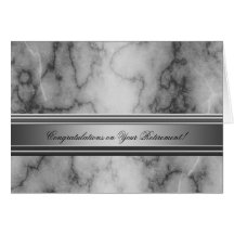 Black and White Marble Greeting Cards