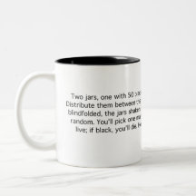 Black and White Marbles Coffee Mugs
