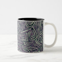 black and white maze mugs