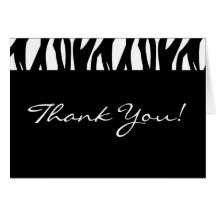 Black and White Modernist Stripe Greeting Cards
