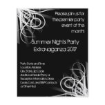 Black and White Music , DJ or Dance Event Flyer