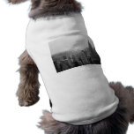 Black and White NYC Skyline Cityscape Dog Shirt