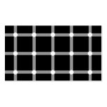 Black and white optical illusion business card template