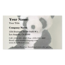 Black and white Panda toy Business Card