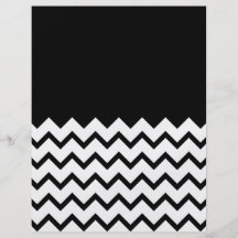 Black and White. Part Zig Zag, Part Plain Black. Flyer