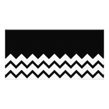 Black and White. Part Zig Zag, Part Plain Black. Photo Cards