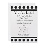 Black and White Party Invitation