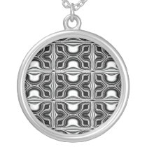 black and white pattern custom jewelry