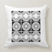 black and white pattern pillow pillows