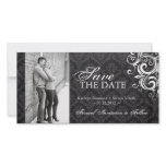 Black and White Photo Save The Date Invitation Photo Greeting Card
