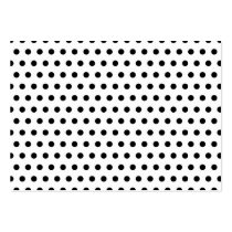 Black and White Polka Dot Pattern. Spotty. Business Card Template
